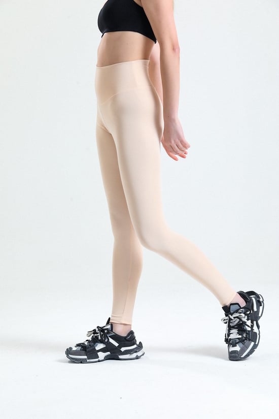 Thiff Yüksek Bel Toparlayıcı Dalgıç Kumaş Spor Günlük Tayt