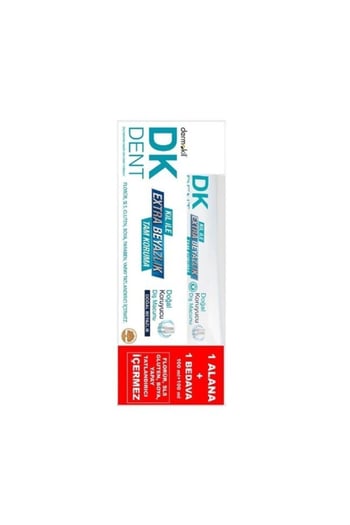 Dkdent Kil İle Extra Beyazlık Tam Koruma Doğal Beyazlık Diş Macunu 100 ml + 100 ml