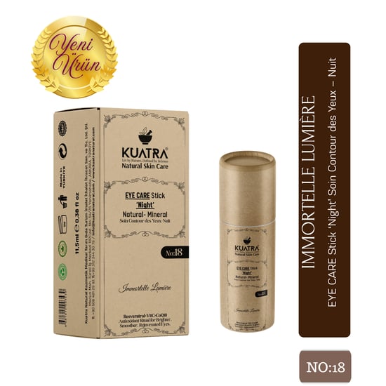 Kuatra Immortelle Lumière Göz Çevresi Stick – Gece Bakımı | Canlanmış Göz Çevresi Antioksidan Etki (resveratrol + Vitc + Coq10)