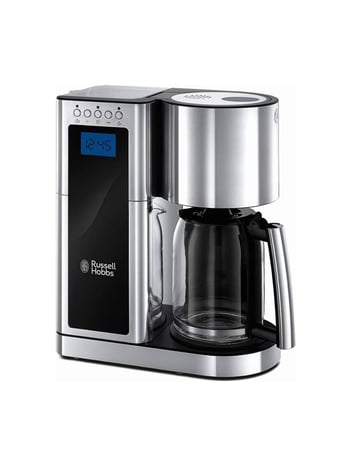 Russell Hobbs Elegance Cam Sürahili Kahve Makinesi 10 Fincan Kapasite ile İnox Tasarım