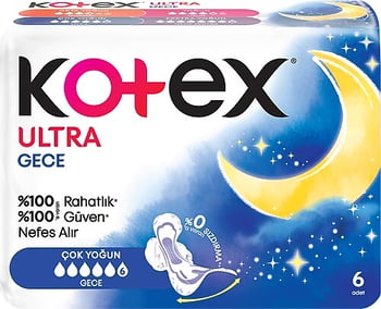 Kotex Ultra 6'lı Gece Hijyenik Ped