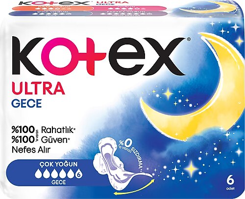 Kotex Ultra 6'lı Gece Hijyenik Ped