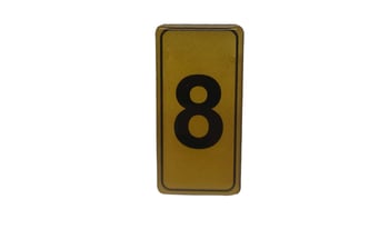 Kapı Numarası No-8 Silikonlu Yapışkanlı