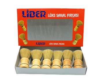 Lider-1104 ( Ahşap Saplı ) Sakal Fırçası