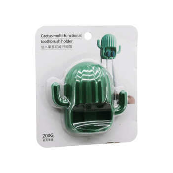 Cactus Multi-functional 200-g Yakut-12432 (kaktüs Modeli) (diş Fırçalık & 2 Kol Askılık) (yapışkanlı Montaj)