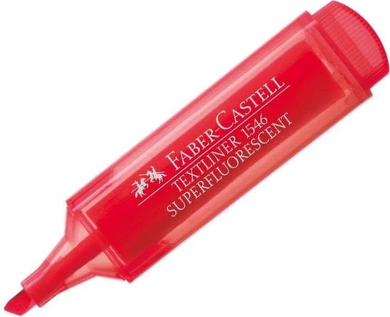 Faber Castel Textliner 46 Superfluorescent Kırmızı Fosforlu