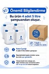 Kuaf Profesyonel Keratinli Tropikal Şampuan 5 Litre Mavi X 4 Adet (1 Koli)