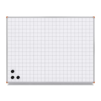 Kareli Mıknatıslı Yüzey Beyaz Yazı Tahtası 120x120cm