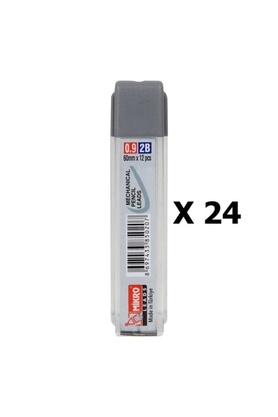 24 Lü Paket Min Kalem Ucu - 0.9 Uc 60 Mm 12 Li Tüp Mıkro-m-600