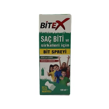 Bitex Saç Biti ve Sirkeleri için Bit Spreyi 100 Ml - Metal Tarak Hediyeli