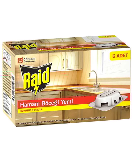 Raid Hamam Böceği Yemi 6'lı Paket Kokusuz