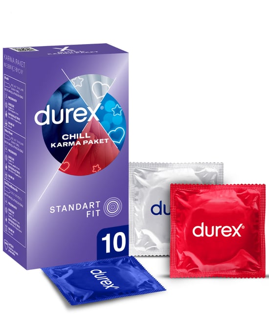 Durex Prezervatif 10'lu Chill Karma Paket