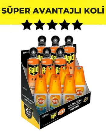Raid & OFF Karma Koli (Sineksavar 6 Adet & OFF Losyon 6 Adet)