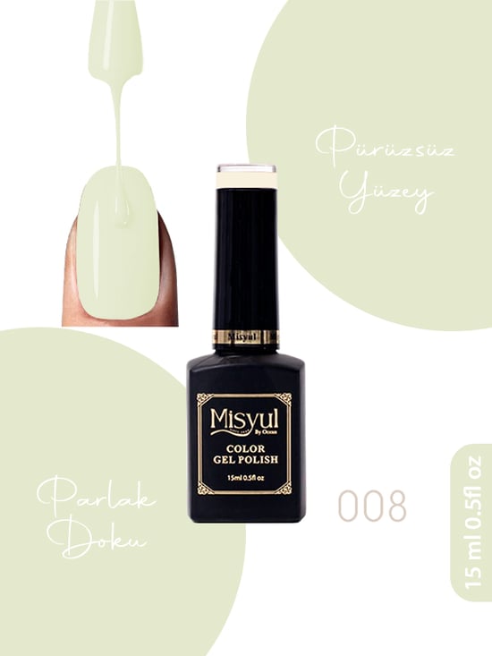 Misyul Uv Led Kalıcı Oje Nail Art 15 Ml 008