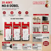 Medalyan Dl-47 ( No-8 ) ( 25pcs ) Dübel Beyaz & Plastik