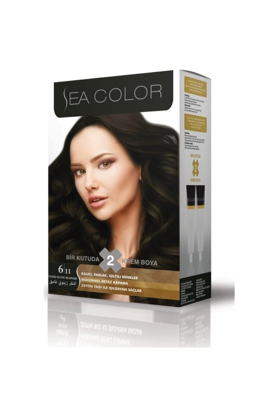 Sea Color Saç Boyası / 6.11 (Yoğun Küllü Koyu Kumral)