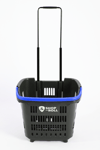 Tekerlekli Market Sepeti (tekerlekli Alışveriş Sepeti) 34 L Mavi