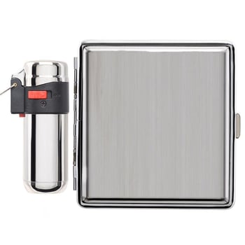 Atomic German Çakmak Tabaka Hediye Seti Krom Brush Krom