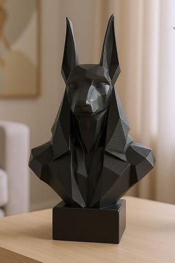 Anubis Büstü Figürlü Dekoratif Biblo