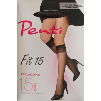 Penti Dizaltı Fit 15 Den Siyah Çorap