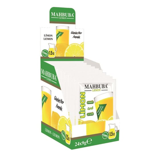 Mahbuba Limon Aromalı Soğuk Toz İçecek 24x9gr