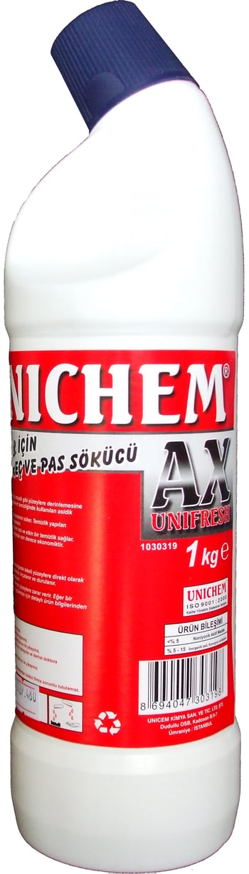 Unichem Unifresh Ax Klozetler için Kireç ve Pas Sökücü 1 Kg