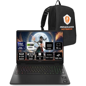 Hp Omen Slim 16 Core Ultra 7 255h Rtx 5060 8gb Gaming Laptop 8gb Ram 2tb Ssd 16" Fhd+ 165hz Win11 Pr
