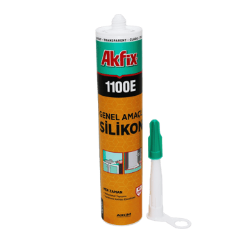 Akfix 1100e ( Şeffaf ) Genel Amaçlı Üniversal Silikon 280 Gr