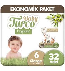 Baby Turco Baby Turco Doğadan 6 Numara XLarge 32'li Bebek Bezi