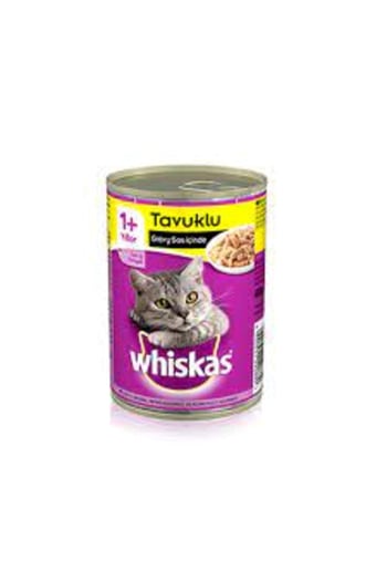 Whiskas Sos İçinde Tavuklu Yetişkin Kedi Konservesi 400 Gr
