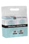 Sleepy Bio Natural Premium Plus Hijyenik Ped Normal 24'lü + Günlük Ped Normal 40'lı