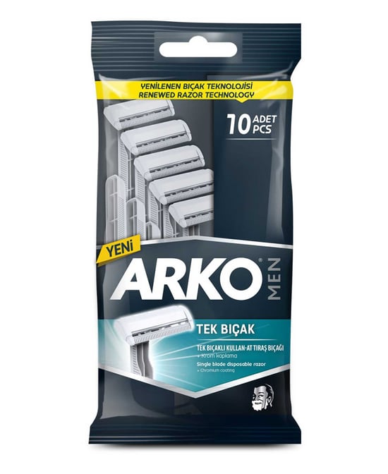 Arko Men Tek Bıçak Tıraş Bıçağı 10'lu Poşet