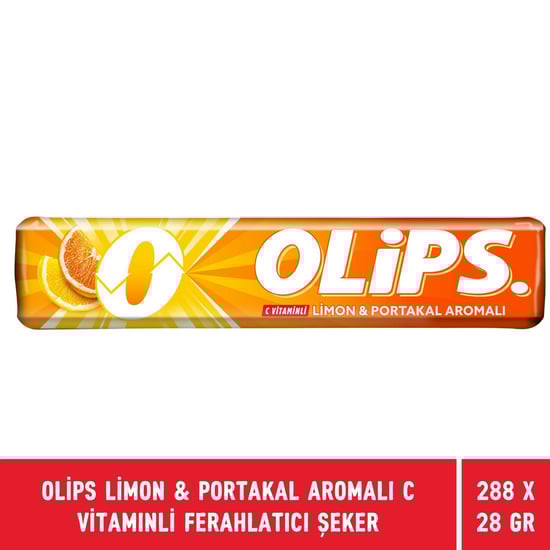 Olips Limon & Portakal Aromalı C Vitaminli Ferahlatıcı Şeker 28 G