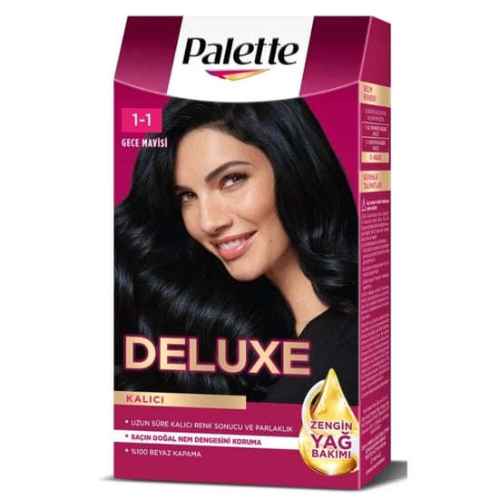 Palette Deluxe 1/1 Gece Mavisi Saç Boyası