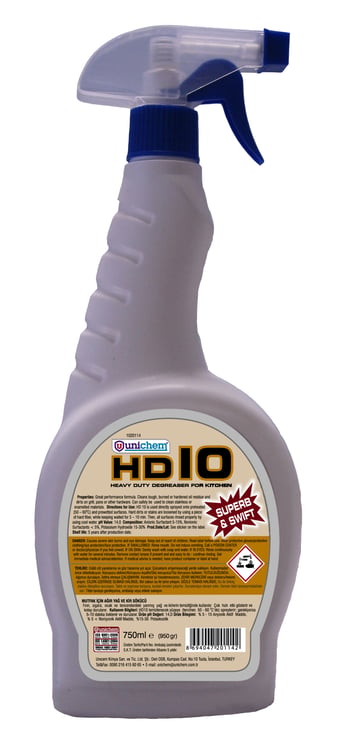 Unıchem Hd 10 Ağır Yağ ve Kir Sökücü 750 Ml