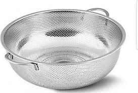 Bayhome Çelik Makarna Süzgeci 22,5 Cm-Paslanmaz Çelik Makarna Süzgeci