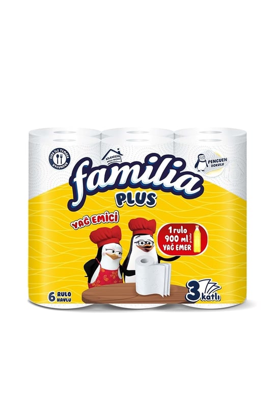 Plus Yağ Emici Havlu 6'lı