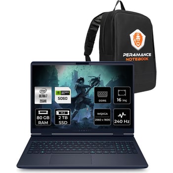 Dell Alienware 16x Aurora Core Ultra 7 255hx Rtx 5060 8gb Gaming Laptop 80gb Ram 2tb Ssd 16" Qhd+ Fr