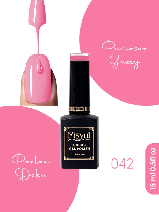 Misyul Uv Led Kalıcı Oje Nail Art 15 Ml 042