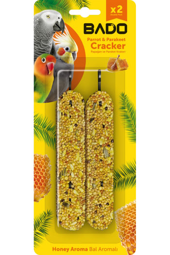 BADO PAPAĞAN VE PARAKET KRAKERİ (2 Lİ)  55 GR