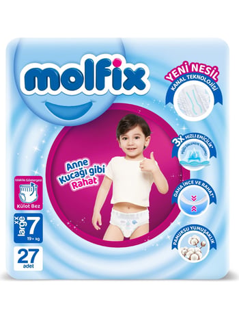 Molfix 7 Numara Xx Large 27'li Külot Bez