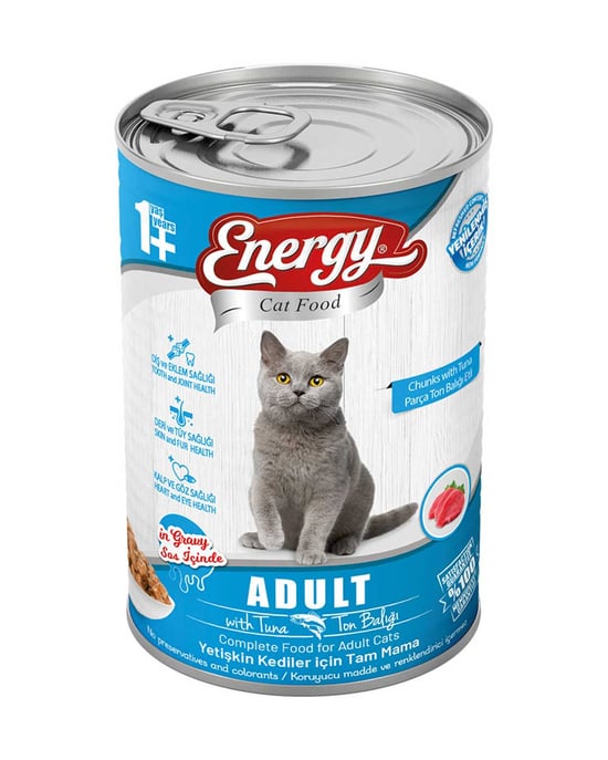 Energy Kedi Maması İslak 400 Gr Ton Balıklı