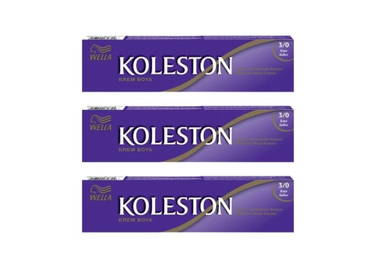 Koleston Tüp Boya 50 Ml - 3.0 Koyu Kahve 3 Adet