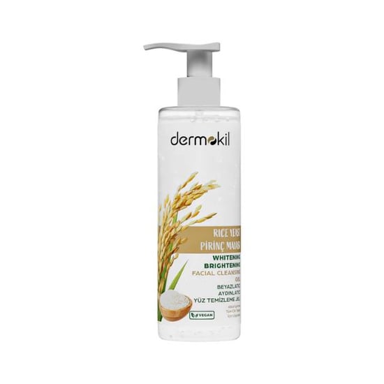 Dermokil Pirinç Mayası Beyazlatıcı Aydınlatıcı Yüz Temizleme Jeli 200 Ml