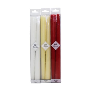 Gül Candle Gl-216 ( 2pcs ) Renkli Şamdan Mum