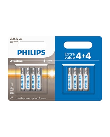 Philips Alkalin Aaa Ince Kalem Pil Lr03a8bp/10