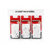 Medalyan Dl-47 ( No-8 ) ( 25pcs ) Dübel Beyaz & Plastik