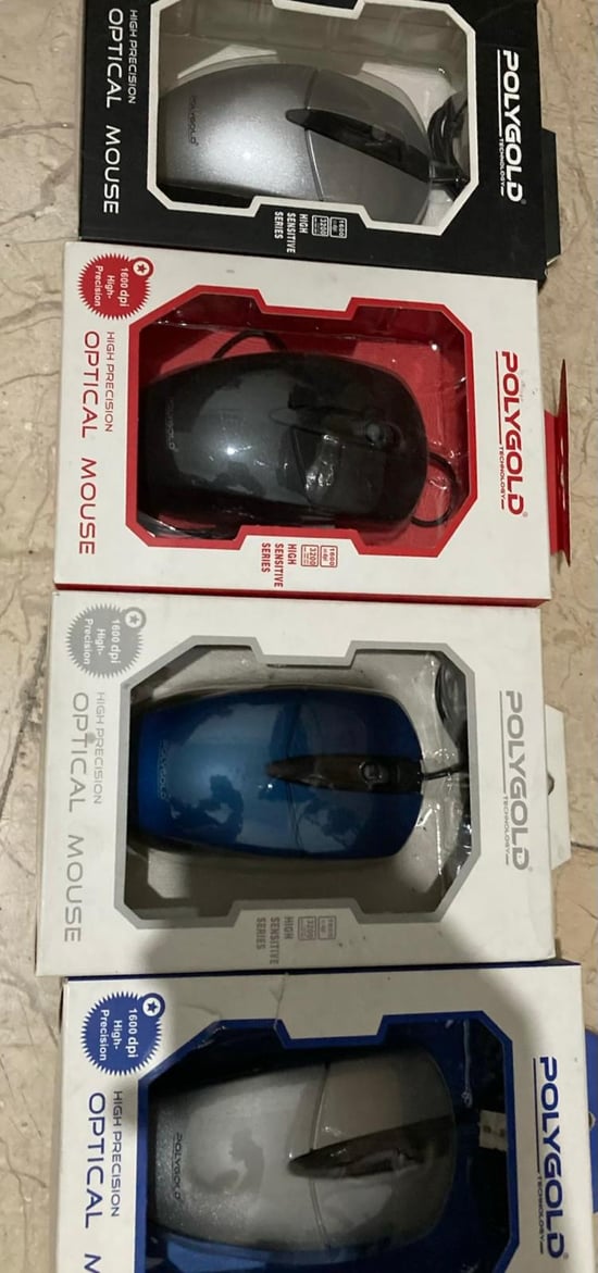 Polygold Kablolu Optik Mouse 🖱️ Usb Girişli Hassas Sensör ⚡ Ergonomik Tasarım