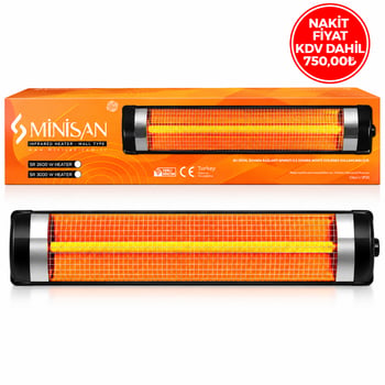 Minisan Sr-3000 ( Ufo Tipi ) Elektrikli Isıtıcı Infared Soba ( 3000w )