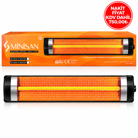 Minisan Sr-3000 ( Ufo Tipi ) Elektrikli Isıtıcı Infared Soba ( 3000w )